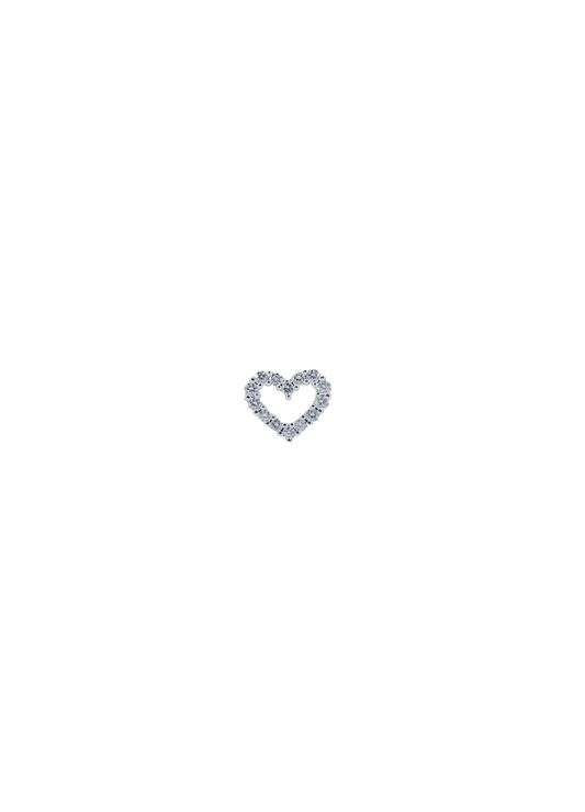 Heart Diamond Charm-WK4119@