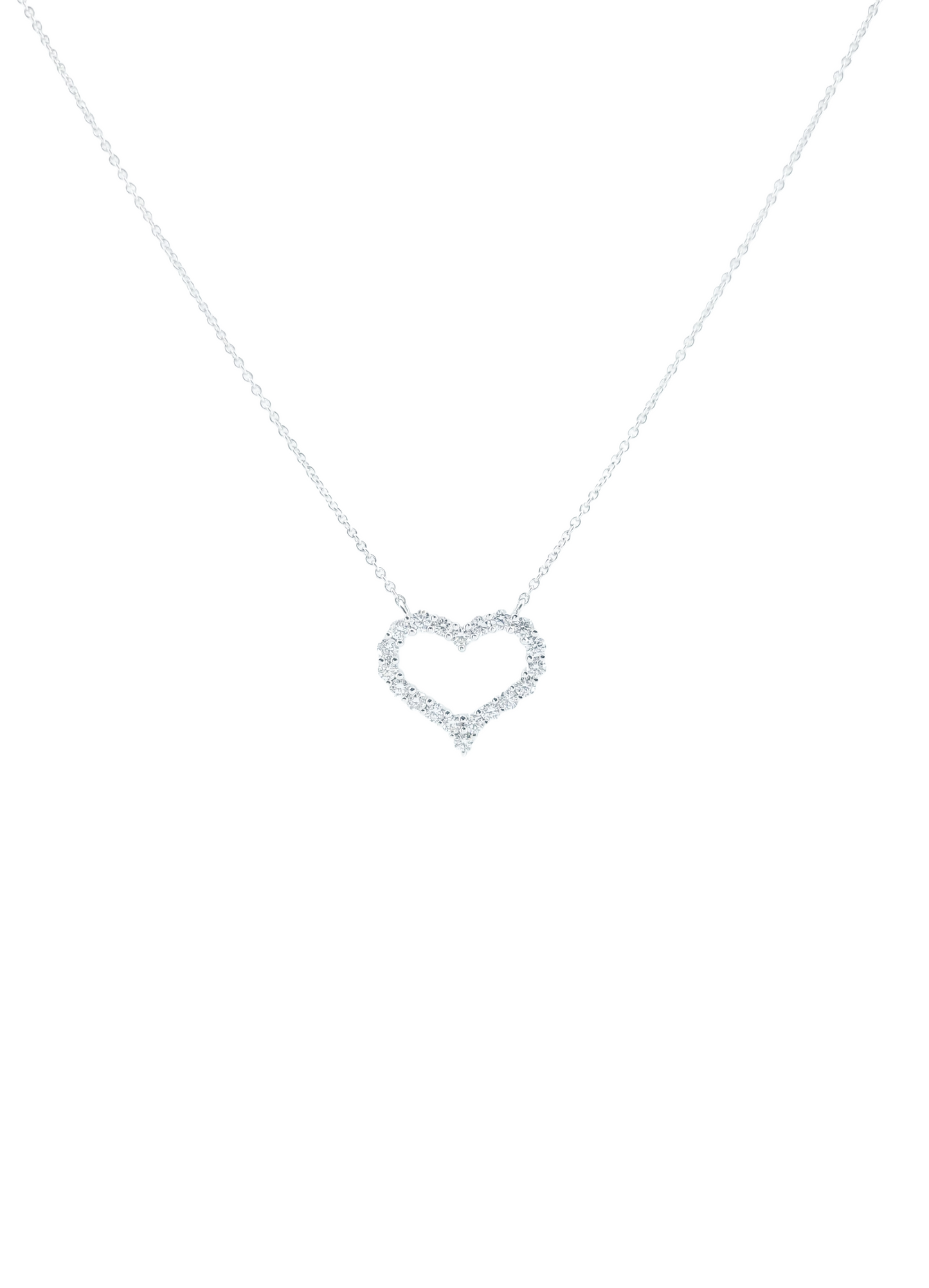 Heart Diamond Necklace -WK4163