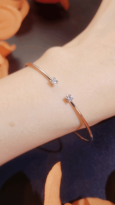 Hug Me Diamond Bangle-WK4128