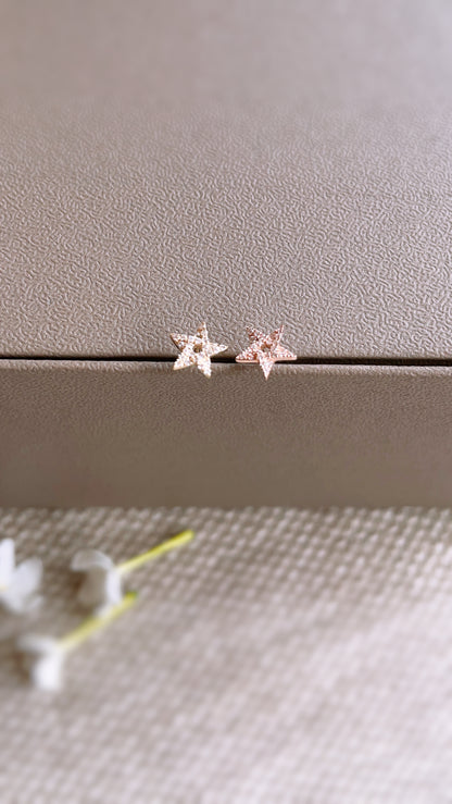 Diamond Star Earring (one piece)-WK3889