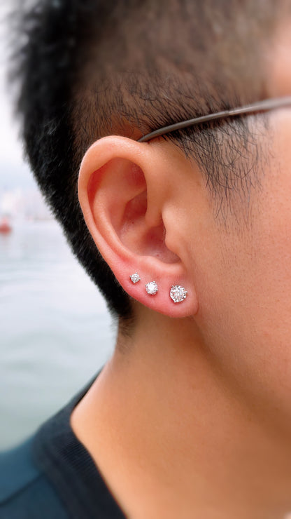 Illusion Diamond Stud Earring-BCO00012589
