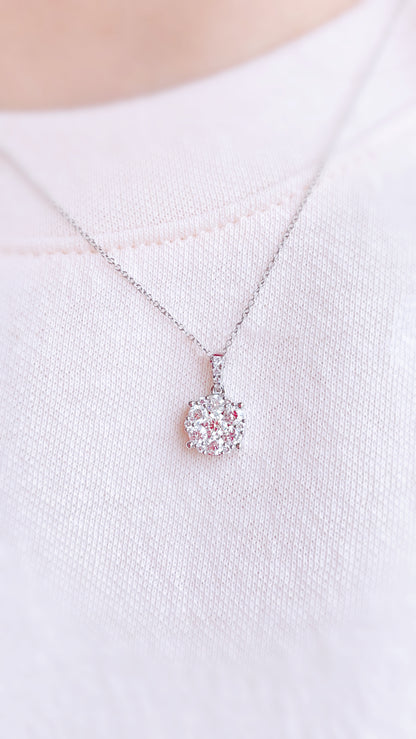 Cluster Diamond Pendant-WK3799