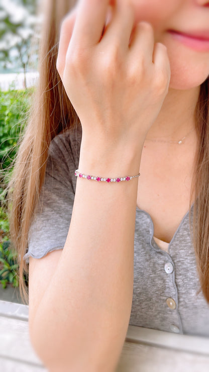 Ruby and Diamond Bracelet-WK3921