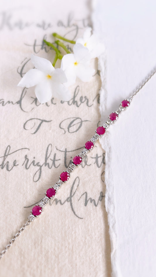 Ruby and Diamond Bracelet-WK3921