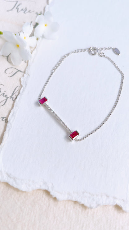 Ruby and Diamond Bracelet-WK3673