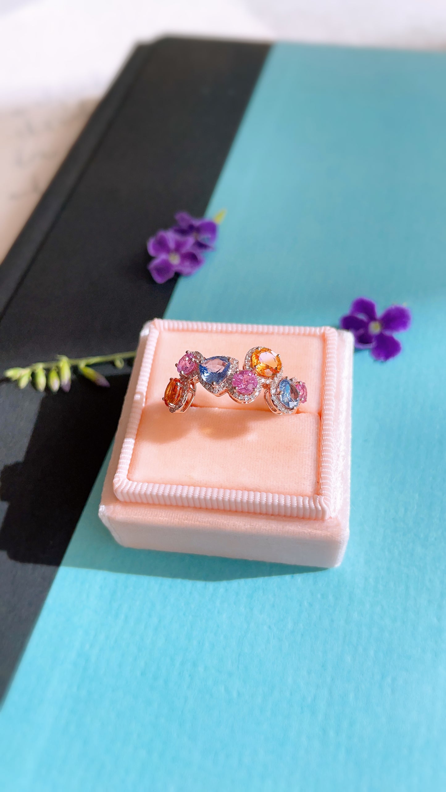 Candy Sapphire & Diamond Ring-WK3934