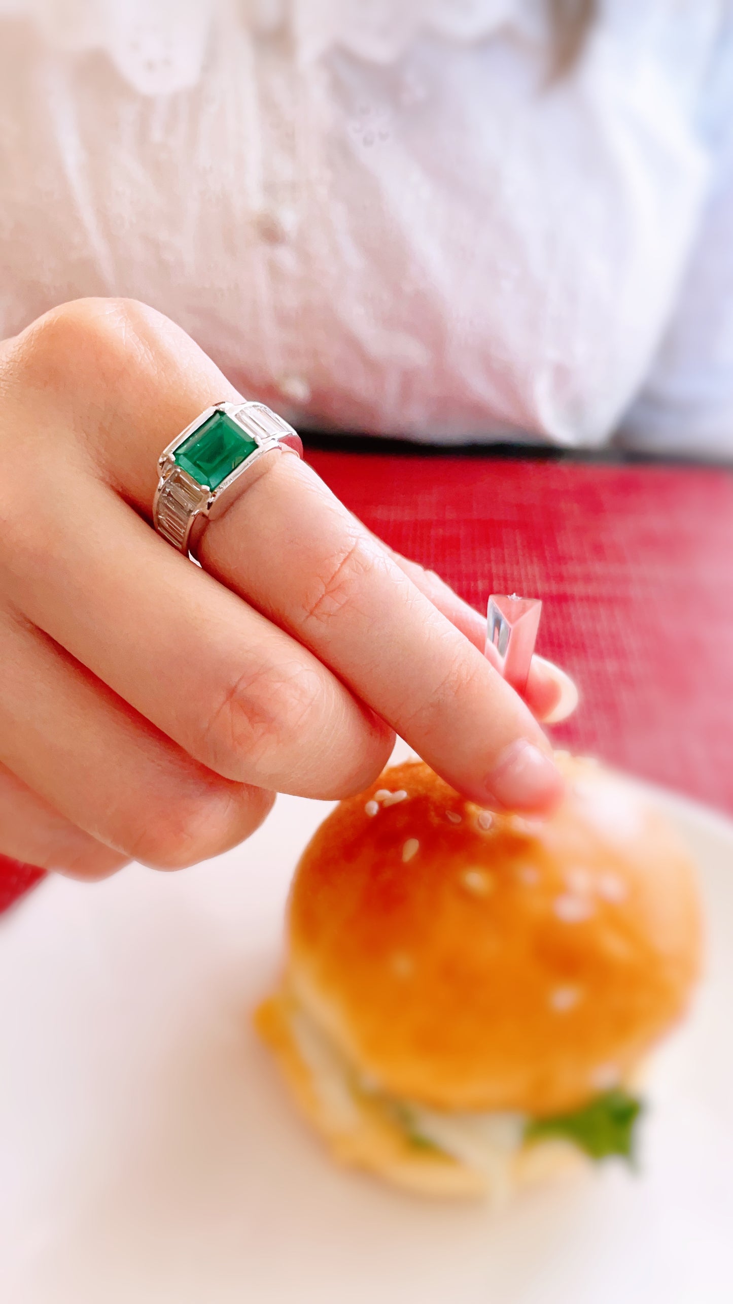 Emerald and Diamond Ring-BFO00001852