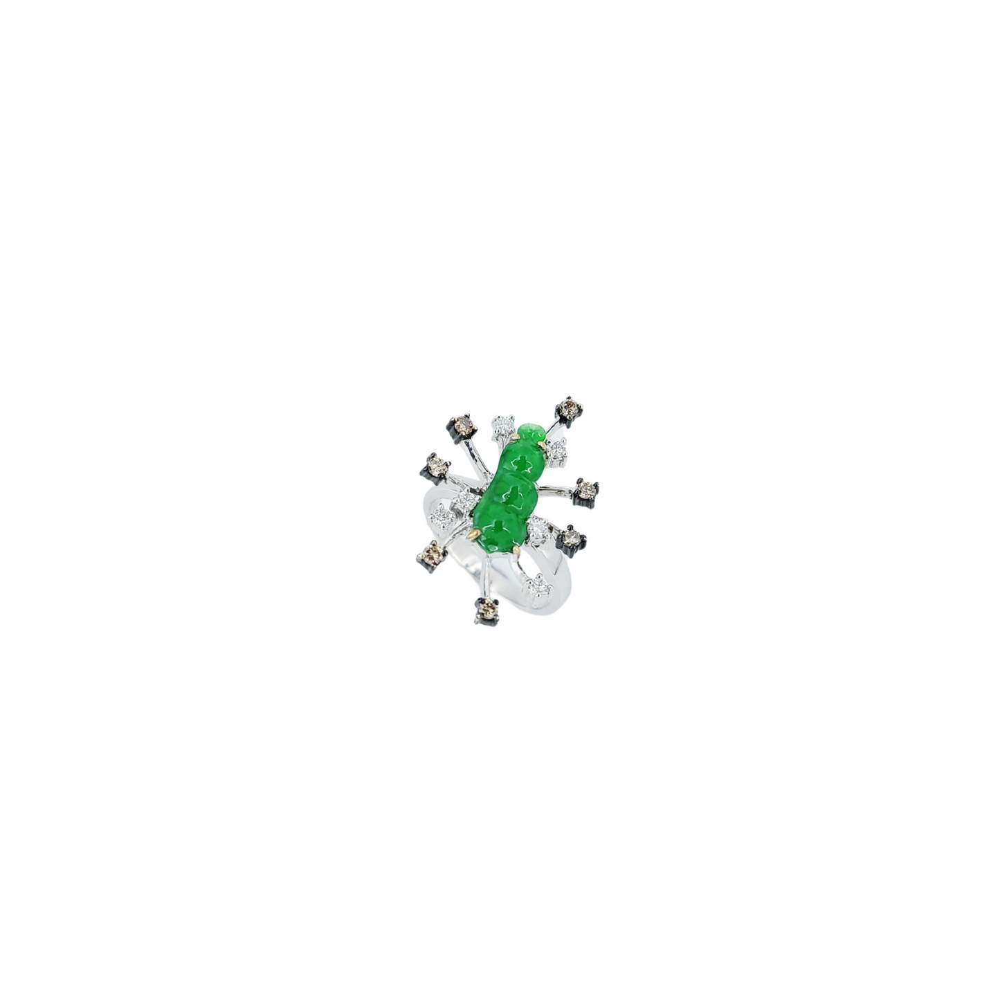 Jadeite Diamond Ring-WFO00001399