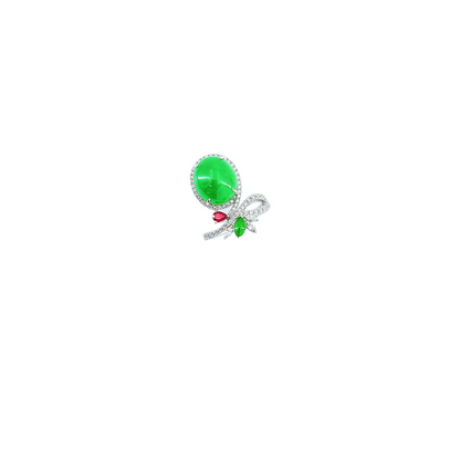 Jadeite, Ruby and Diamond Ring-WFO00001565