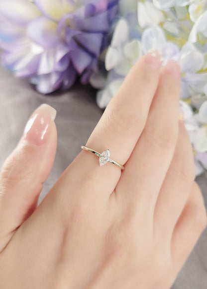 GIA 0.32CT Marquise Diamond Ring-WK4171