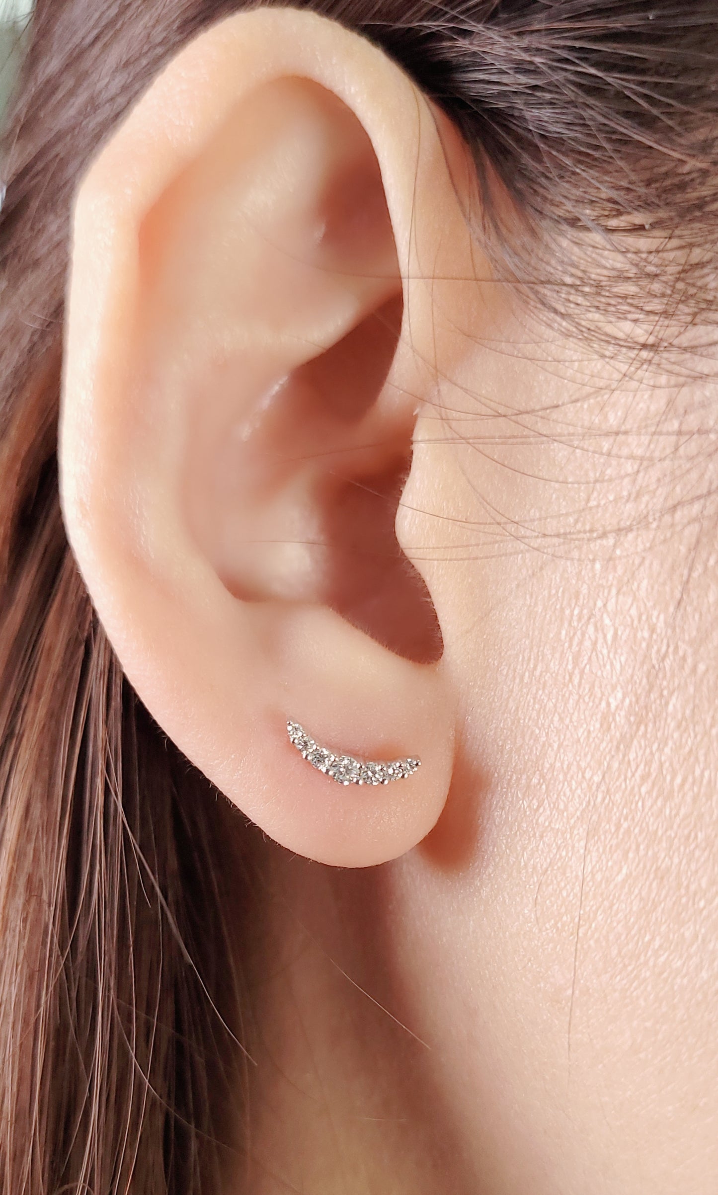 Diamond Earring (one piece)-WK4216@