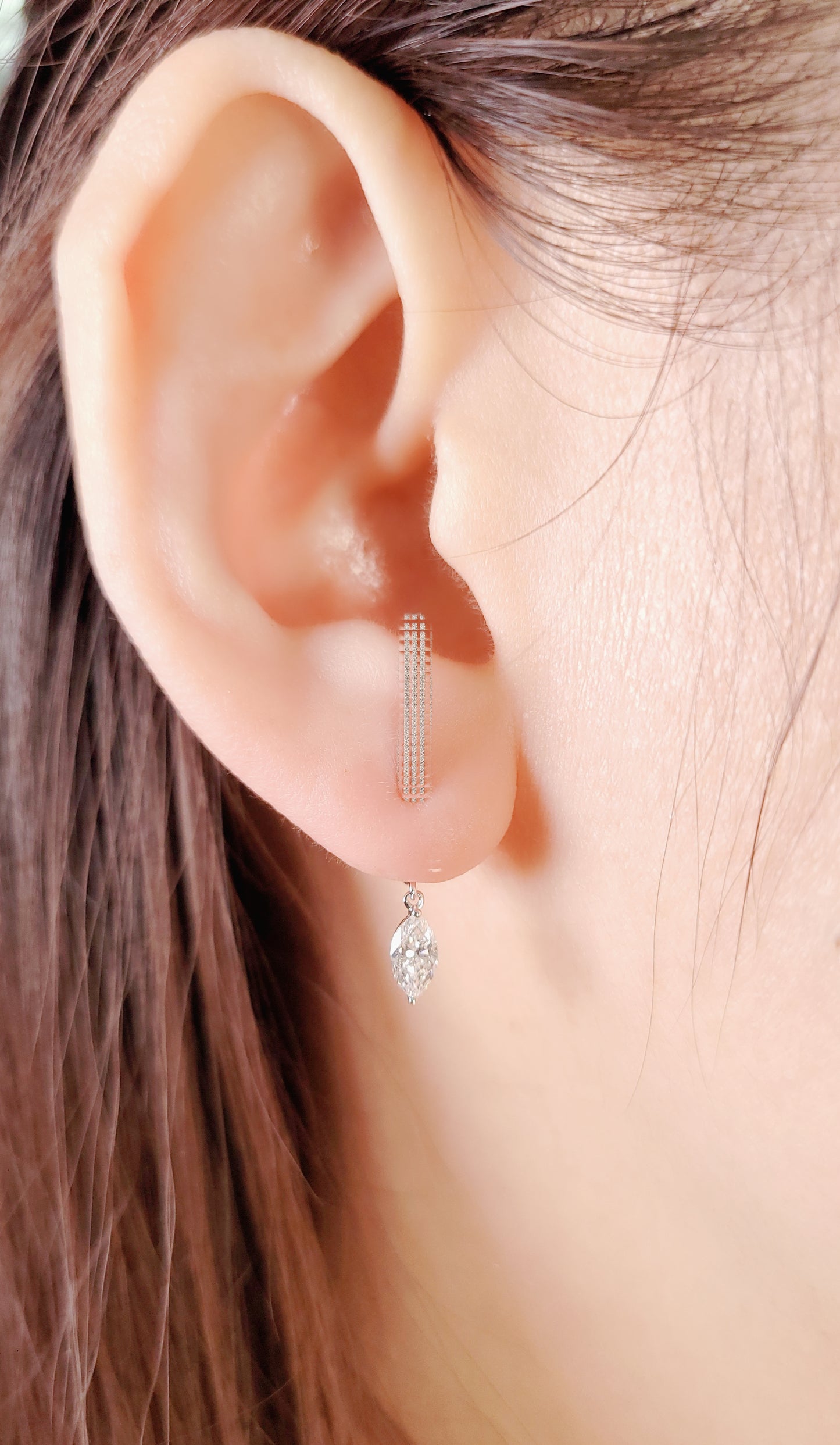 Dangle Diamond Earring Backing-WK4206MD