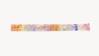 Rainbow  Sapphire  Diamond  Bracelet-WK3967