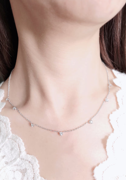 Gypsophila  Diamond Necklace-WK3971