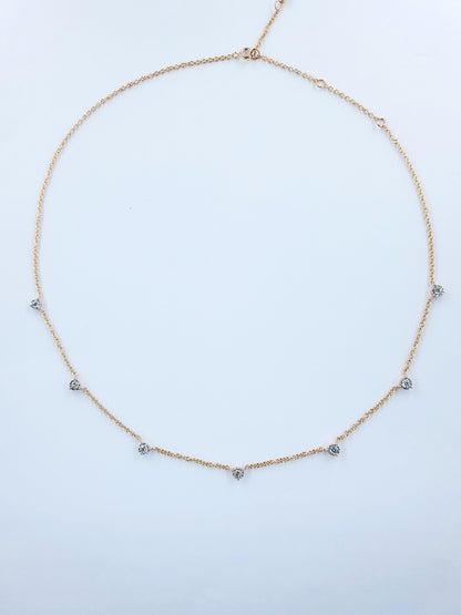 Gypsophila  Diamond Necklace-WK3971