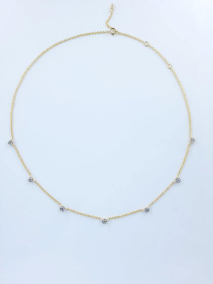 Gypsophila  Diamond Necklace-WK3971