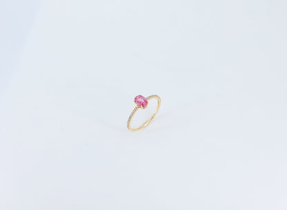 Pink Sapphire and Diamond Ring -BFO00002871