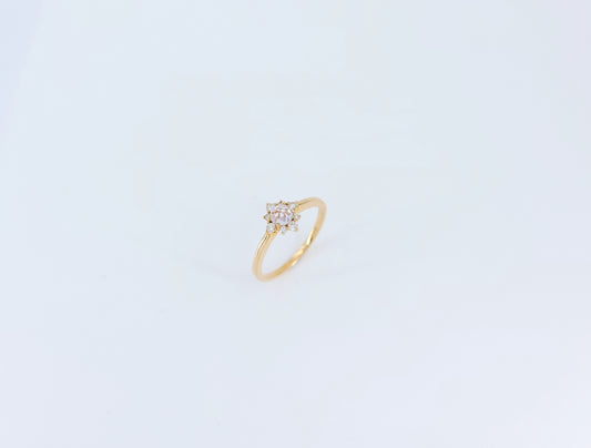 Rosecut Sapphire and Diamond Ring-WK3585-1