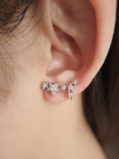 Diamond Star Earring-WK3547