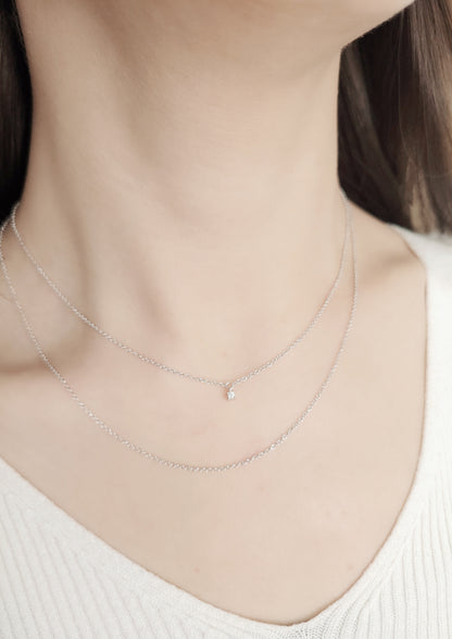 Layering Diamond Necklace/WK3525@