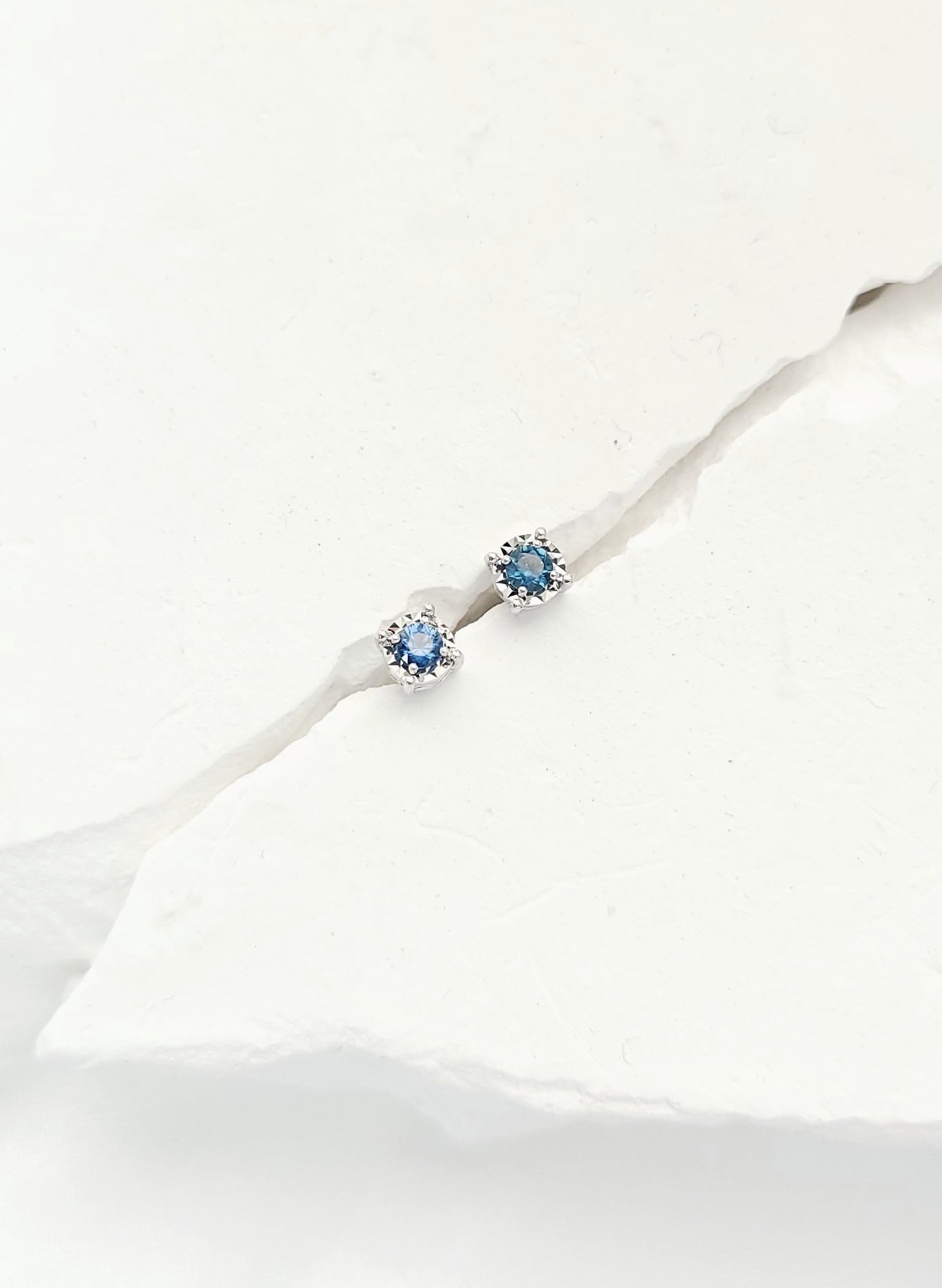 Blue Sapphire Earrings -WK3994