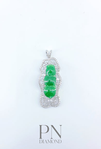 Fei Cui Diamond Pendant WEO00001817