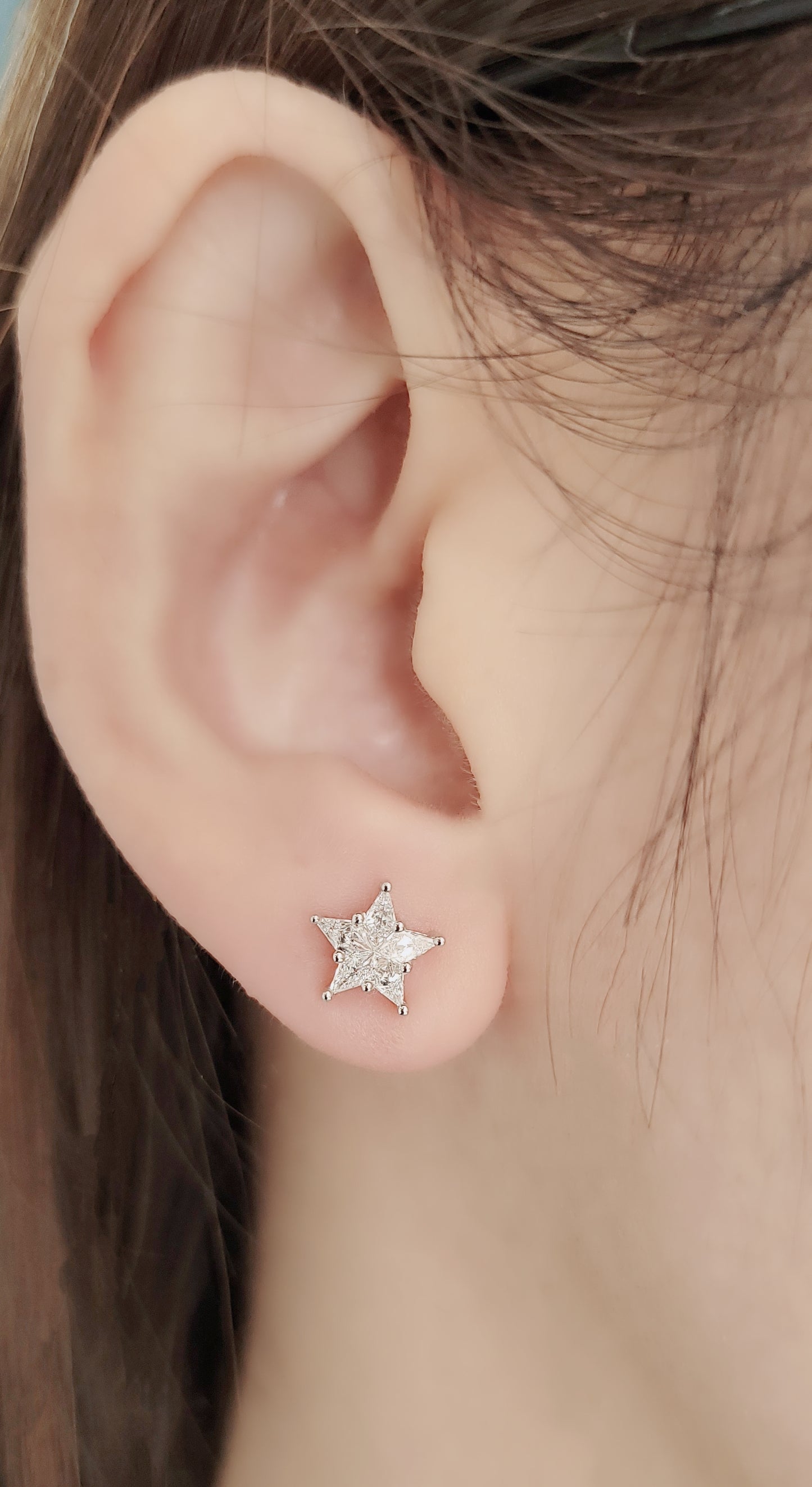 Diamond Starry Earrings-WK3635