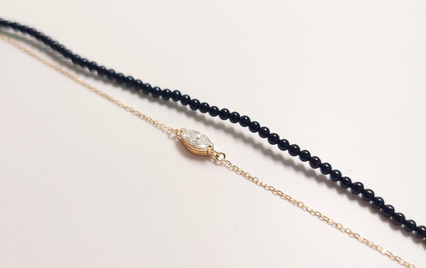Onyx & Diamond Bracelet-WK4244MD@