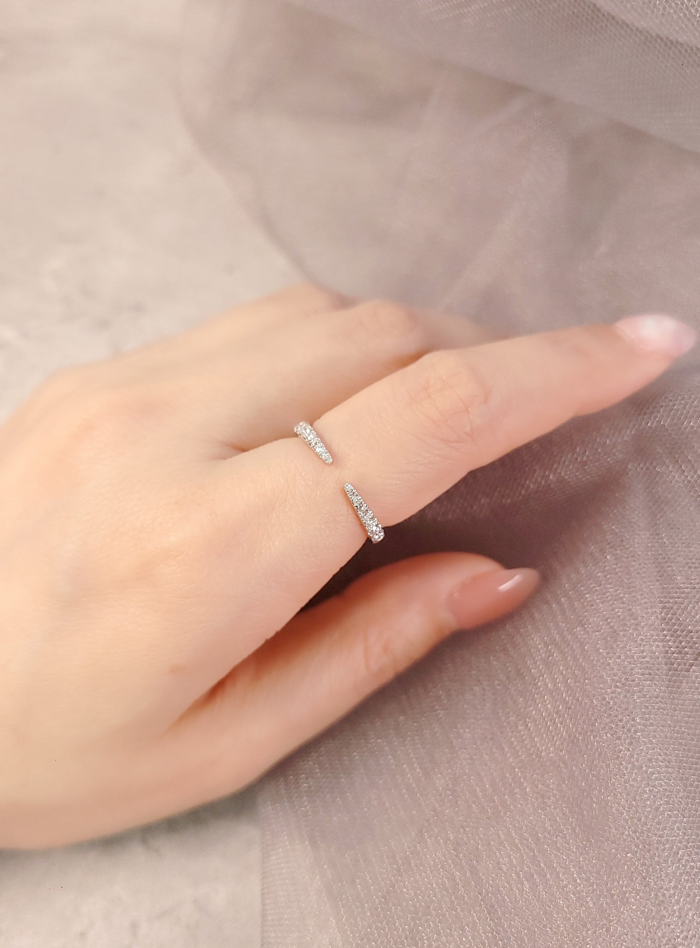 Open Diamond Ring-WK4258@