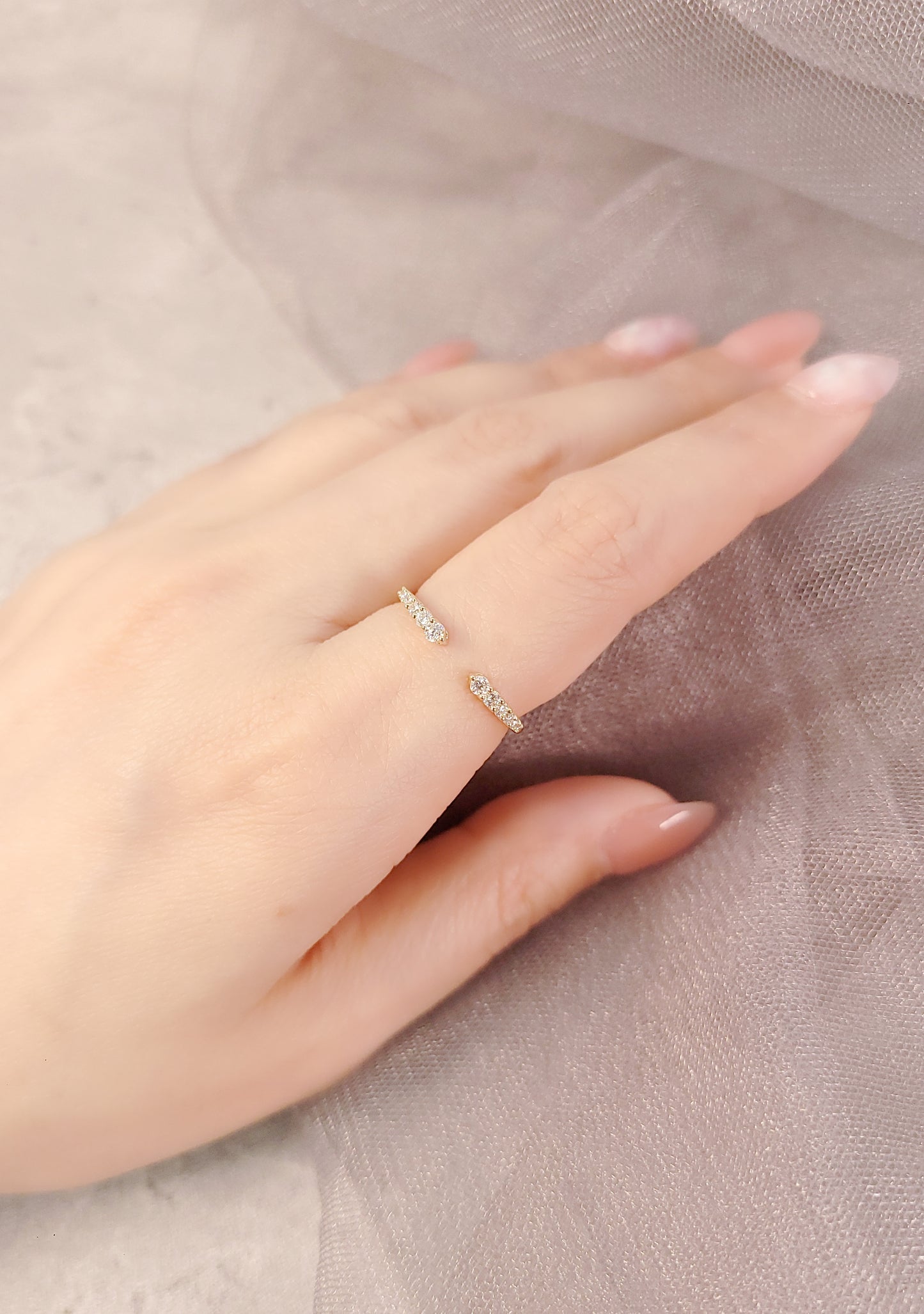 Open Diamond Ring-WK4259@