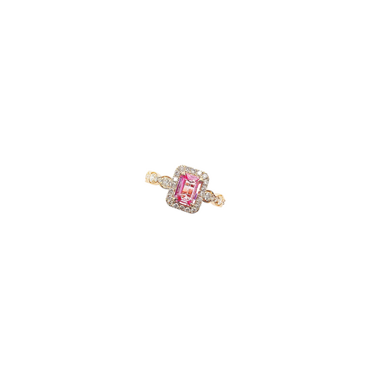 Pink Sapphire Diamond Ring-WK3460A