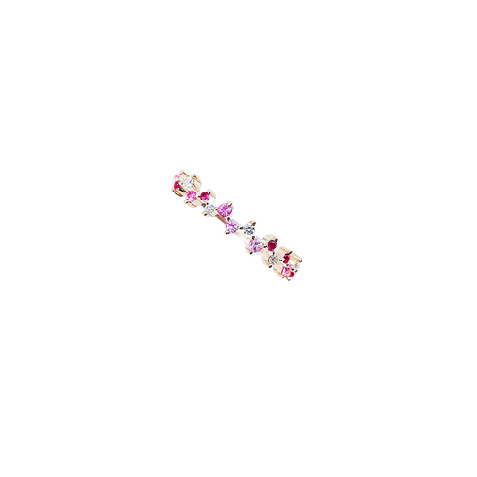 Pink Sapphire Diamond Ring-WK3546-RI