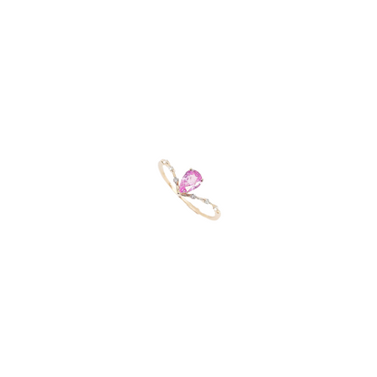 Pink Sapphire Diamond Ring-WK3810