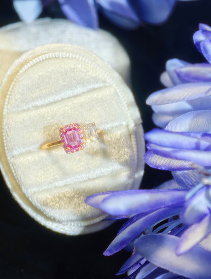 Pink Sapphire and Diamond Ring - WK3239@