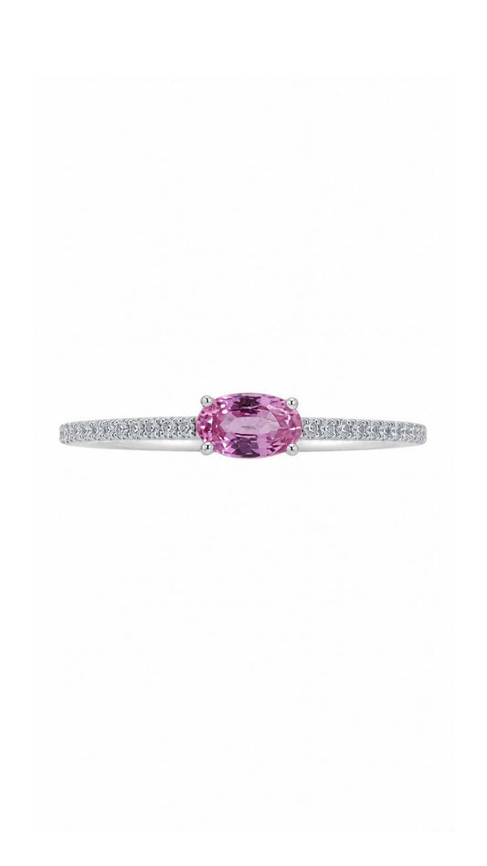 Pink Sapphire and Diamond Ring-WK4275OI@