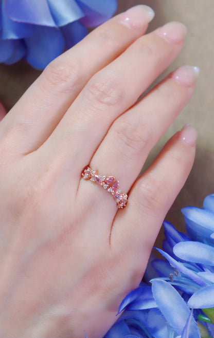 Pink Tourmaline and Diamond Ring-WK4283B@