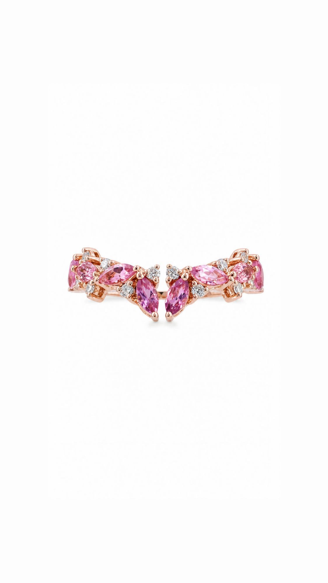 Pink Tourmaline and Diamond Ring-WK4283B@