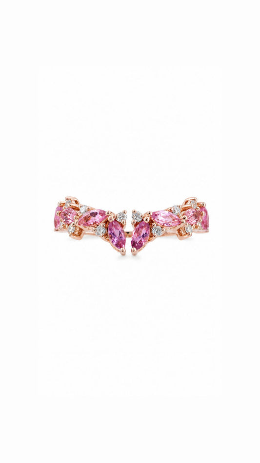 Pink Tourmaline and Diamond Ring-WK4283B@