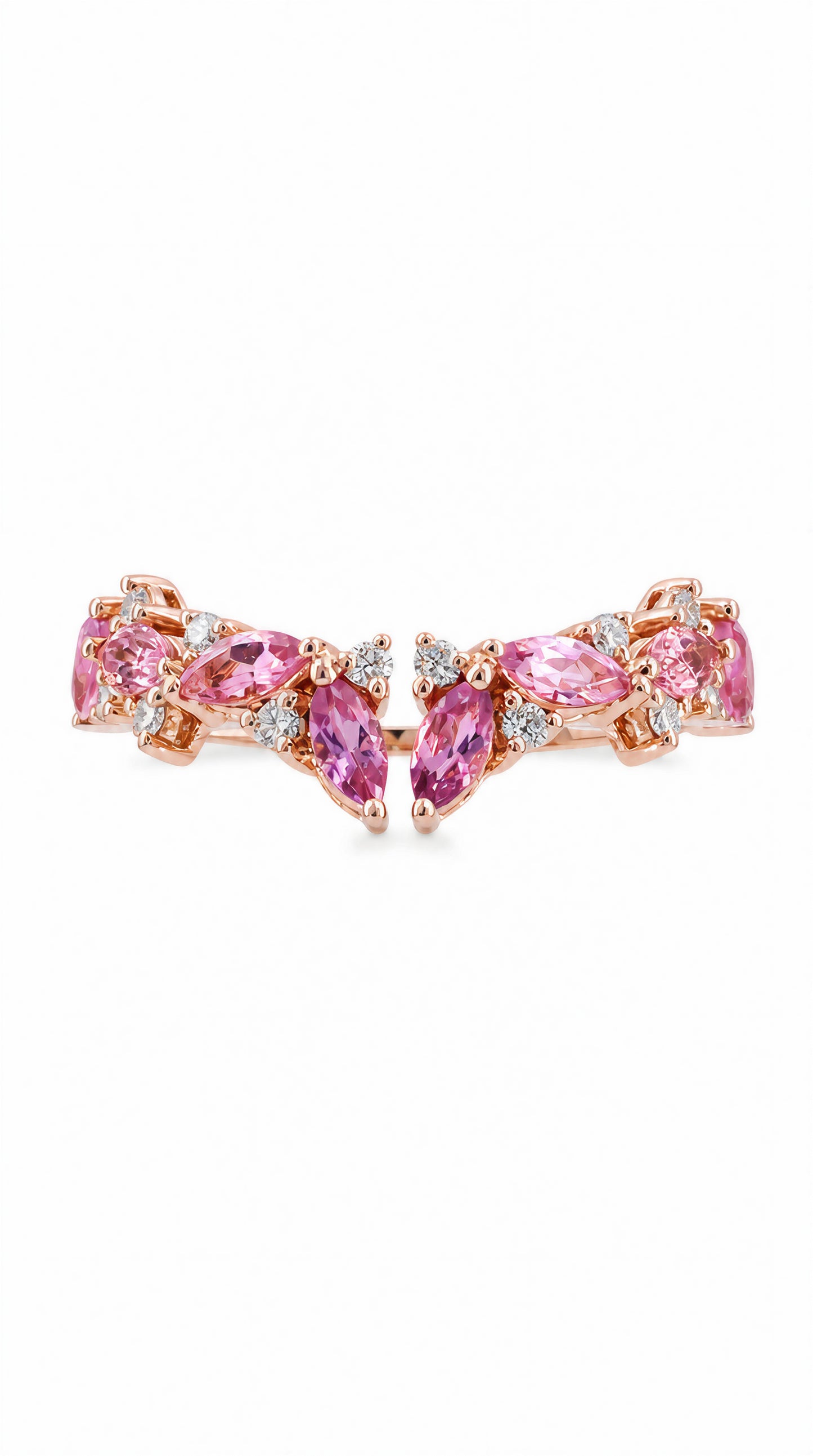 Pink Tourmaline and Diamond Ring-WK4283B@