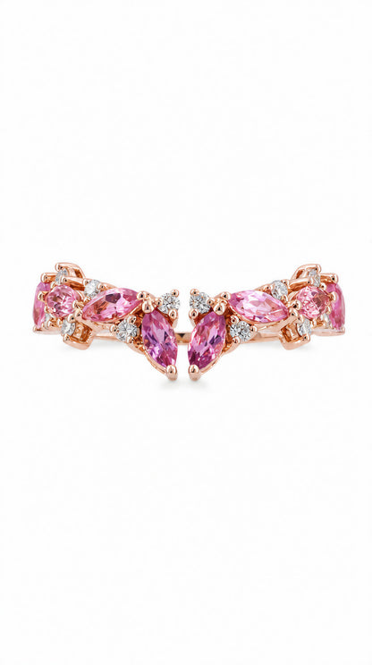 Pink Tourmaline and Diamond Ring-WK4283B@