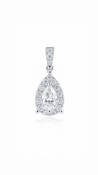 Raindrop Diamond Pendant-WK4192