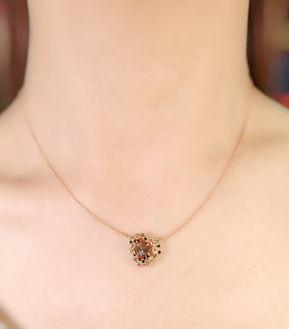 Raw Noir Diamond Necklace-WK3231