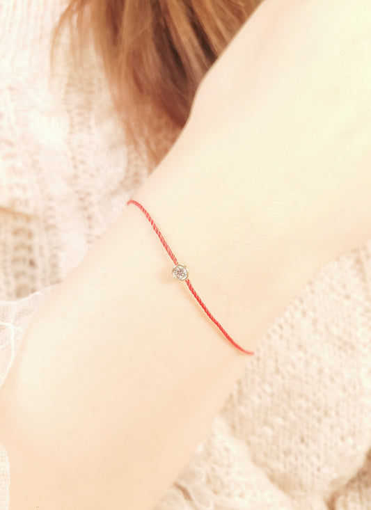 Lucky Rope Diamond Bracelet-WK4054@