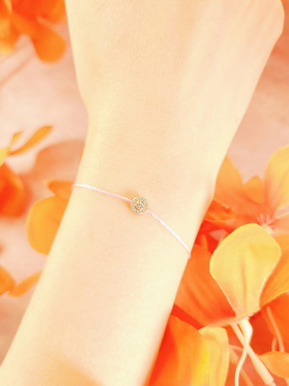 Red String Diamond Bracelet-WK4071
