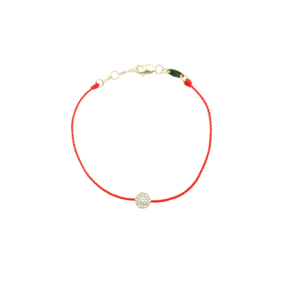 Red String Diamond Bracelet-WK4071