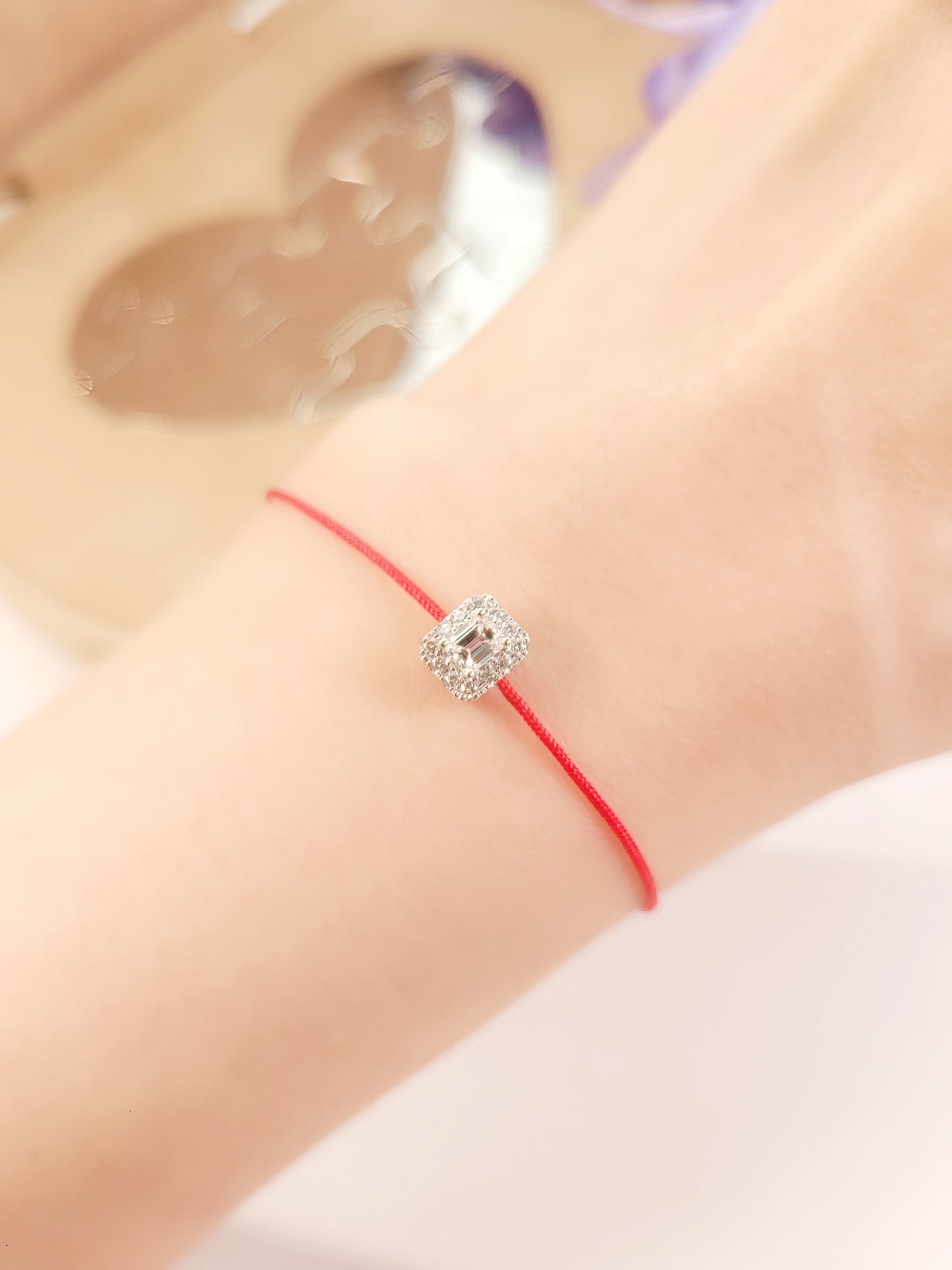 Red String Diamond Bracelet-WK4111H@