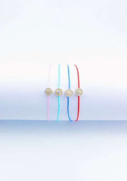Red String Diamond Bracelet-WK4071