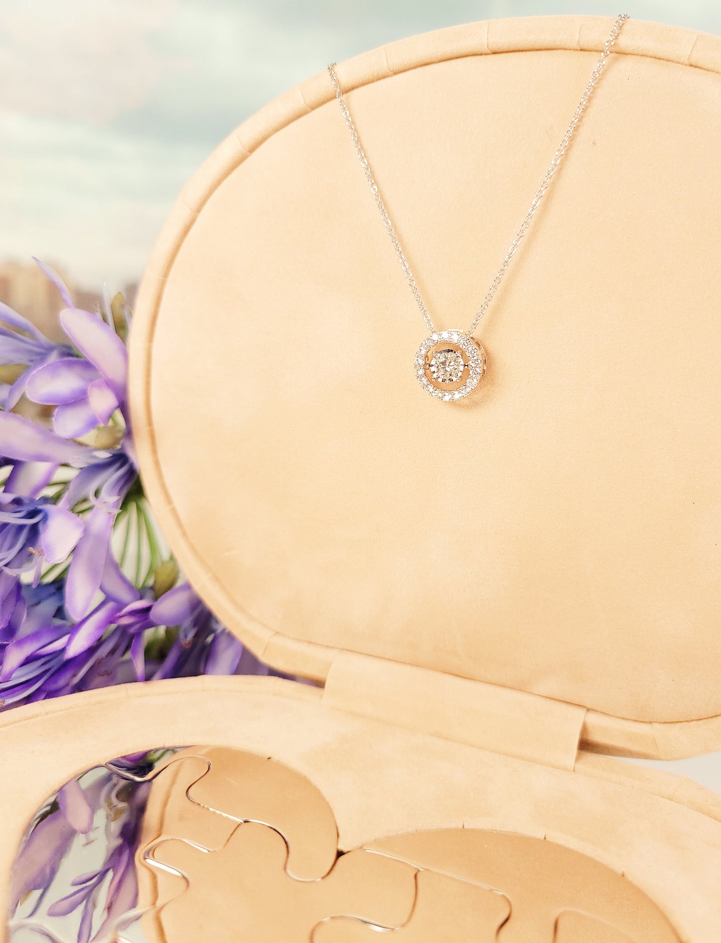 Round Diamond Necklace-WK4017