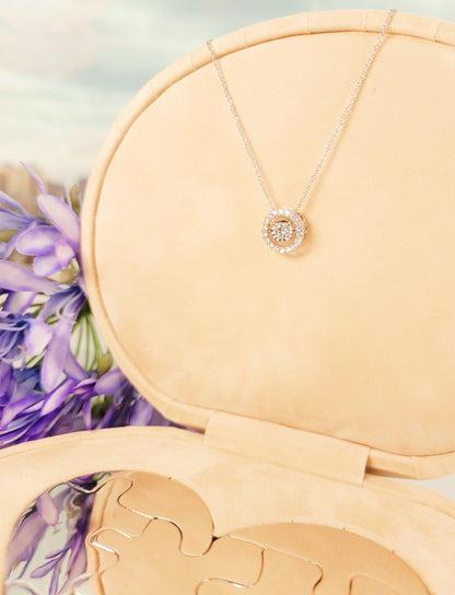 Round Diamond Necklace-WK4017