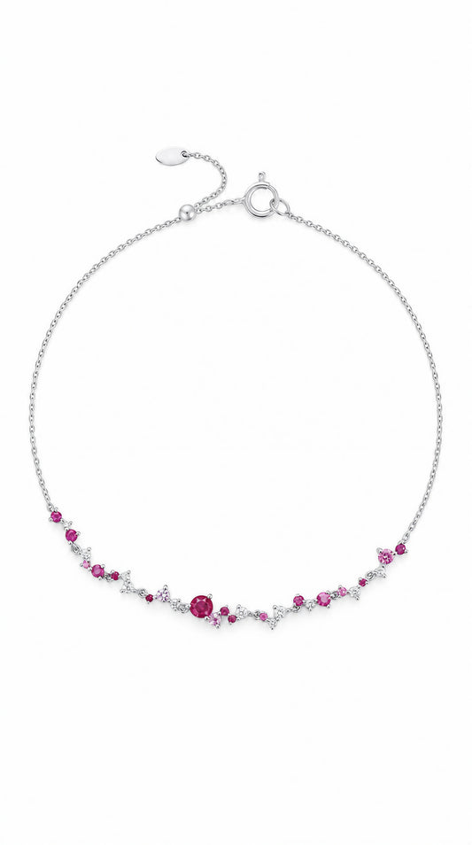 Ruby Diamond Bracelet-WK3626RR